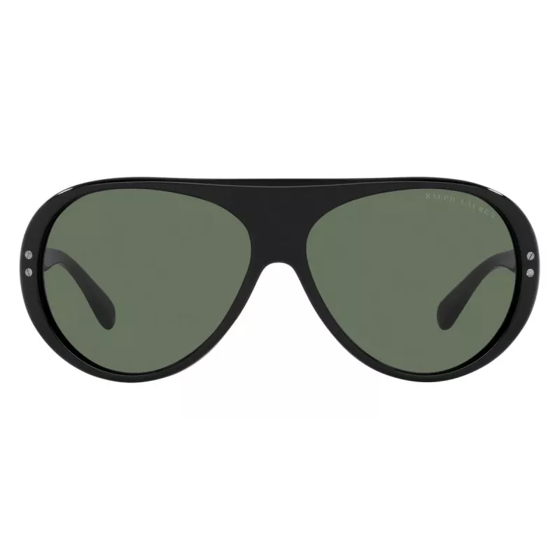 RALPH LAUREN RL8194-500171 Päikeseprillid Meeste Must Atsetaat Hall Polükarbonaat 60/13/135 mm