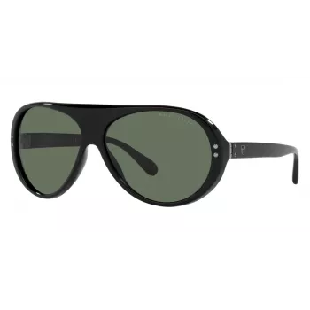 RALPH LAUREN RL8194-500171 Päikeseprillid Meeste Must Atsetaat Hall Polükarbonaat 60/13/135 mm