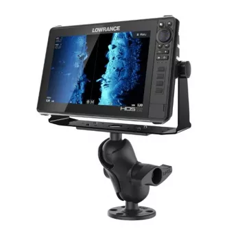 RAM Mounts D-Size 6.25 tolli x 2 tolli plaat lühikese topeltpesaga haru ja ümmarguse alusega
