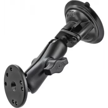 RAM Mounts iminappaga kinnitus AMPS-adapteriga - B-Ball (1 toll), teemant-alusplaat, keskmine vars, ümmargune alusplaat (RAM-B-166-202U)
