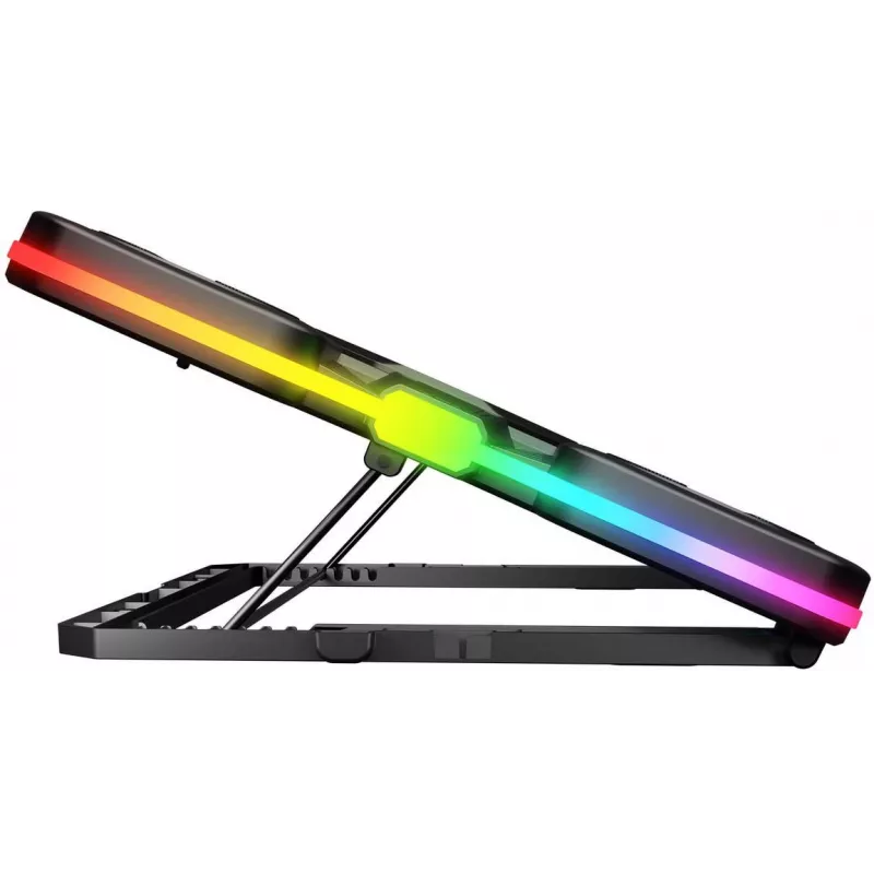 Rampage GLACIERS50 Gaming Laptop Cooling Stand 14-17 inch, 2600RPM, Black