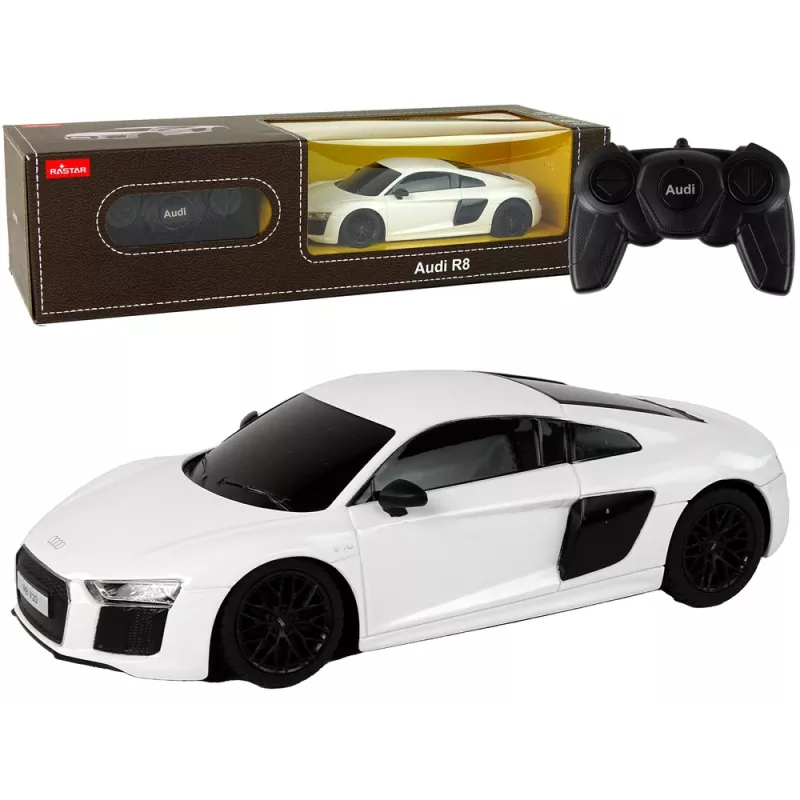 RASTAR 1:24 RC Audi R8 Pilot White kaugjuhitav auto