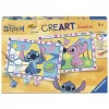 RAVENSBURGER CreArt Junior - Stitch & Angel Värvimine numbrite järgi komplekt