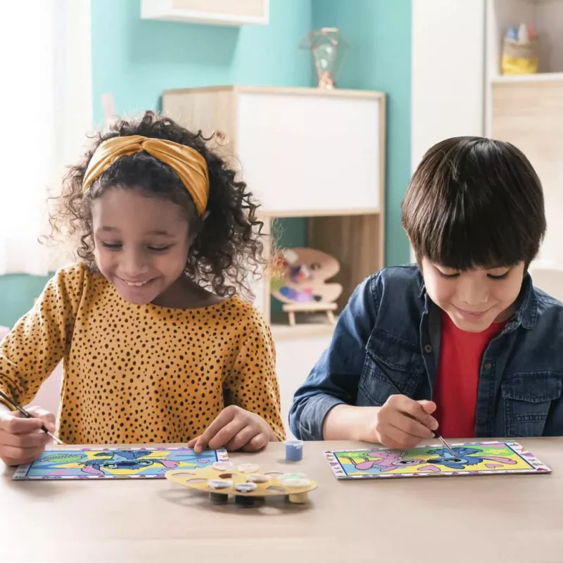 RAVENSBURGER CreArt Junior - Stitch & Angel Värvimine numbrite järgi komplekt