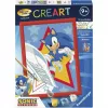 Ravensburger CreArt - Rasender Sonic Värvimine Numbrite Järgi Komplekt