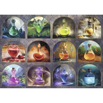 Ravensburger Puzzle Zaubertränke (1000 tükki) - Fantasy Magic Potions Jigsaw Puzzle