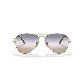 Ray-Ban Aviator Metal II Päikeseprillid RB3689 Kuldne Raam Pruun Gradient Lääts 62mm