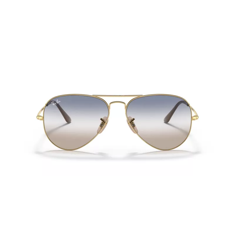 Ray-Ban Aviator Metal II Päikeseprillid RB3689 Kuldne Raam Pruun Gradient Lääts 62mm