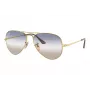 Ray-Ban Aviator Metal II Päikeseprillid RB3689 Kuldne Raam Pruun Gradient Lääts 62mm