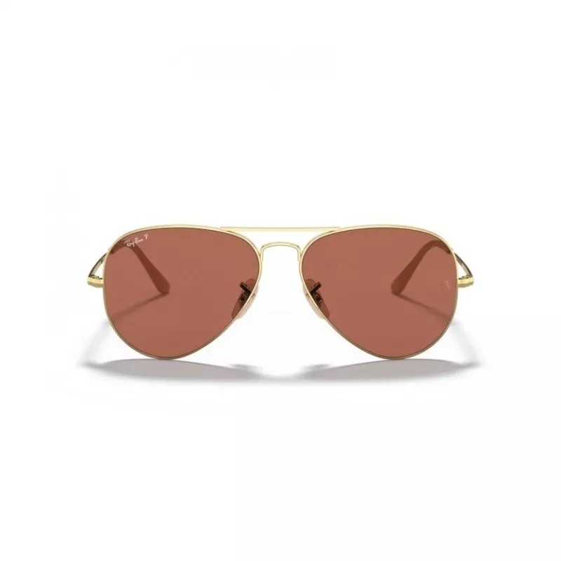 Ray-Ban Aviator Metal II Päikeseprillid RB3689 Kuldne Hele Sinine Gradient 58mm Unisex