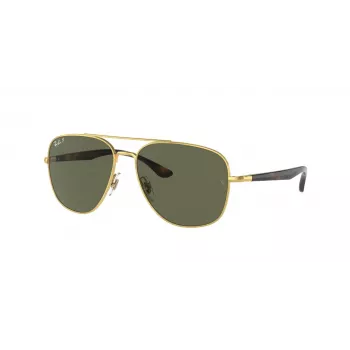 Ray-Ban Frank Päikeseprillid RB3683 Kuldne Metall Roheline G-15 56mm Unisex
