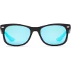 Ray-Ban Junior RJ9052S100S55 Päikeseprillid - Läikiv must raam, helesinine peegellääts, 48 mm