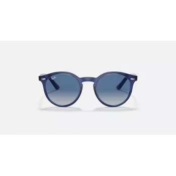 Ray-Ban Junior RJ9064S447062 Laste päikeseprillid, läbipaistev sinine raam, hall gradientlääts, 44 mm