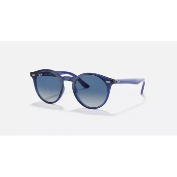Ray-Ban Junior RJ9064S447062 Laste päikeseprillid, läbipaistev sinine raam, hall gradientlääts, 44 mm