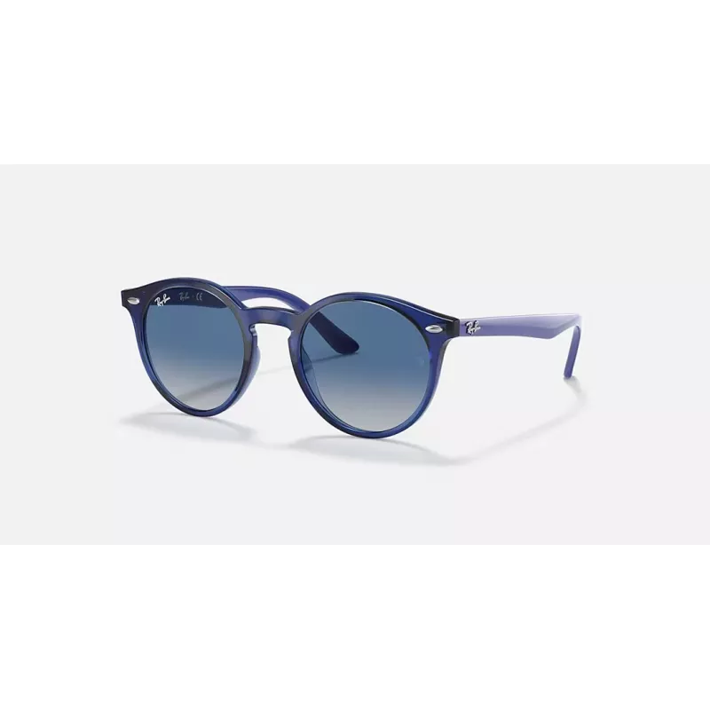 Ray-Ban Junior RJ9064S447062 Laste päikeseprillid, läbipaistev sinine raam, hall gradientlääts, 44 mm