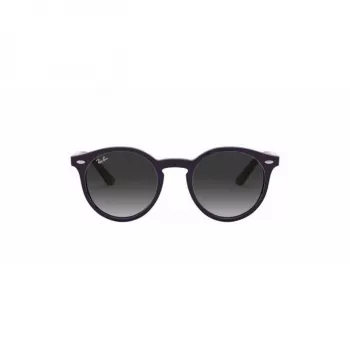 Ray-Ban Junior RJ9064S70218G Laste päikeseprillid, ümmargused, läbipaistva roosa raamiga, halli gradientläätsedega, 44 mm