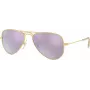 Ray-Ban Junior RJ95062494V5 Laste päikeseprillid - Läbipaistev sinine raam, sinine peegellääts, 50 mm