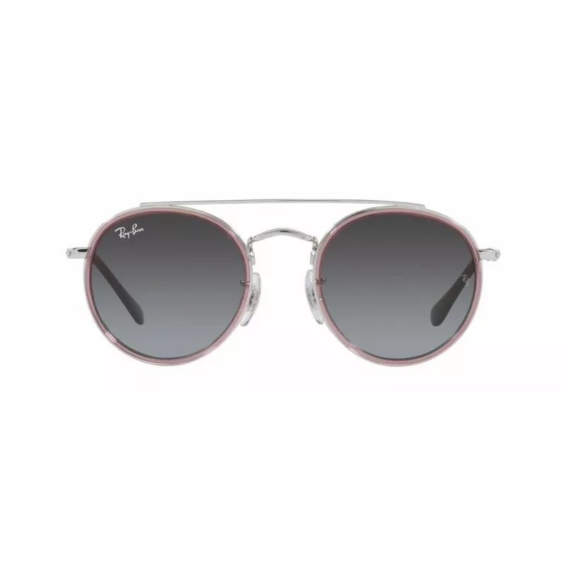 Ray-Ban Junior RJ9647S2908G4 Laste päikeseprillid, ruudukujuline, läbipaistev hall raam, hall gradientlääts, 46 mm läätse laius