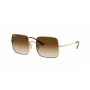 Ray-Ban RB1971-914751 Square 1971 Päikeseprillid - Poleeritud kuldne raam, pruun gradientlääts, 54mm