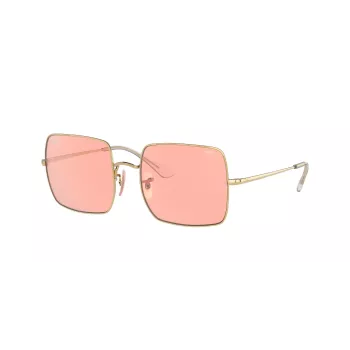 Ray-Ban RB1971 Square 1971 Classic Päikeseprillid Kuldne Roosa-Pruun Gradient 54mm