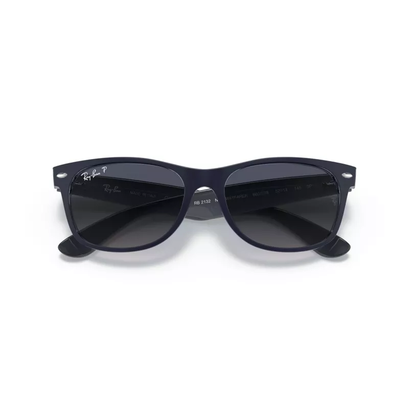 Ray-Ban RB2132 New Wayfarer päikeseprillid Havana sinine gradient polariseeritud 55/18/145 mm unisex