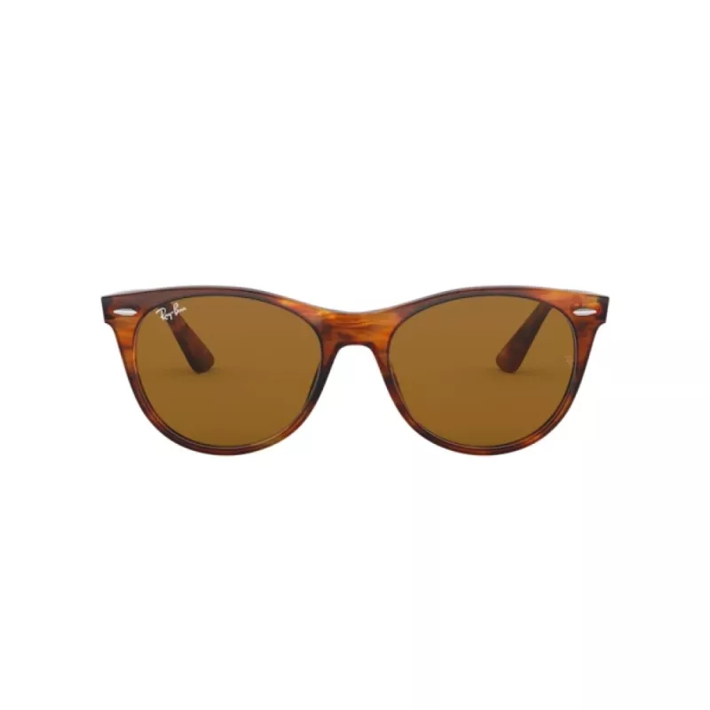 Ray-Ban RB2185 Wayfarer II päikeseprillid triibuline Havana pruun gradient 52mm