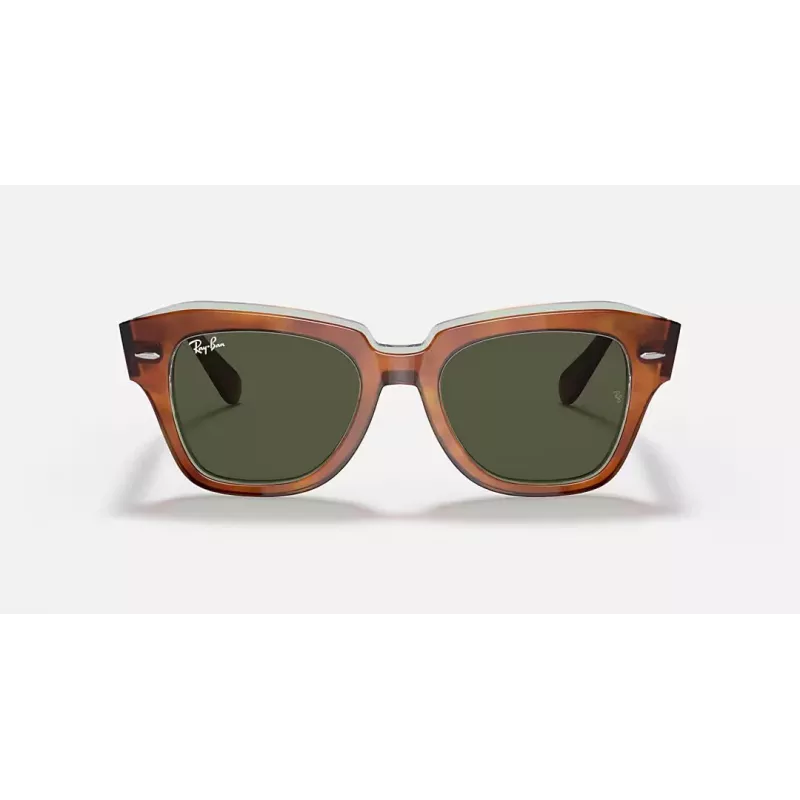 Ray-Ban RB2186 State Street Päikeseprillid Havana Pruun Gradient 49mm