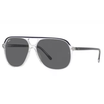 Ray-Ban RB2198 The Hawkeye päikeseprillid, läbipaistev hall sinise gradiendiga 56/14/145 mm, unisex