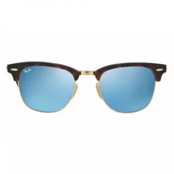 Ray-Ban RB3016 Clubmaster Päikeseprillid 51/21/145 Havana Green Mirror Silver