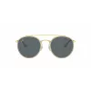 Ray-Ban RB3647N Round Double Bridge Päikeseprillid Vaskraam Helesiniste Gradientläätsedega 51mm