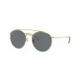 Ray-Ban RB3647N Round Double Bridge Päikeseprillid Vaskraam Helesiniste Gradientläätsedega 51mm
