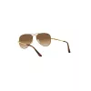 Ray-Ban RB3689 Aviator päikeseprillid, kuldne raam, pruun gradientlääts, 58/14/140 mm