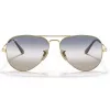 Ray-Ban RB3689 Aviator Päikeseprillid Kuldne Roheline Gradient 58mm Unisex