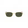 Ray-Ban RB3690 New Round Päikeseprillid Kuld/Roheline G-15 54mm Unisex