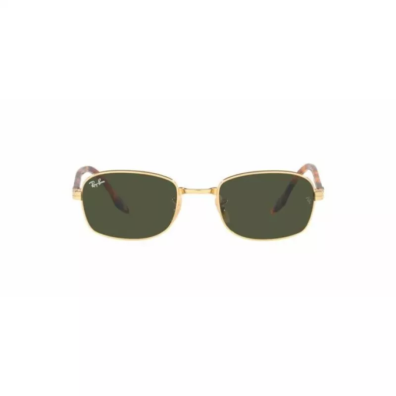 Ray-Ban RB3690 New Round Päikeseprillid Kuld/Roheline G-15 54mm Unisex