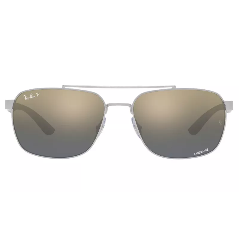 Ray-Ban RB3701003J059 Meeste päikeseprillid, kuldne metallraam, roheline/sinine gradientlääts, 59 mm