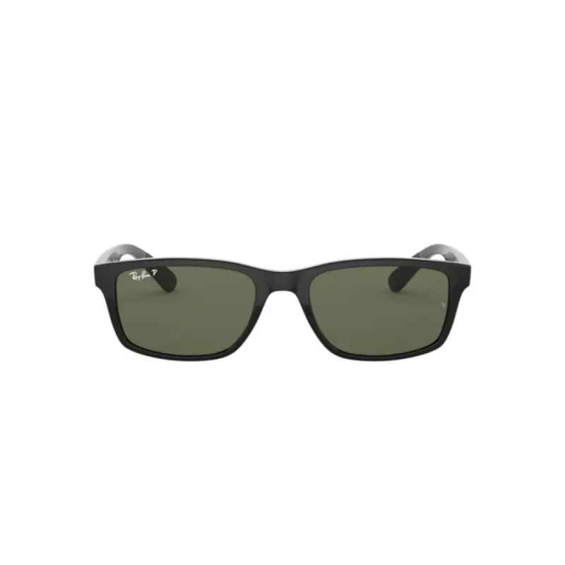 Ray-Ban RB42346019A58 Meeste ruudukujulised polariseeritud päikeseprillid - Must/Roheline 58/14/140 mm