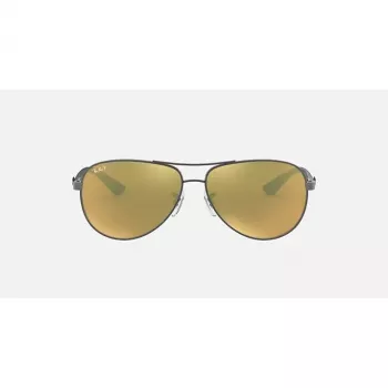 Ray-Ban RB8313 Chromance Aviator Päikeseprillid Gunmetal Green Mirror Polarized 61mm