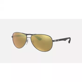 Ray-Ban RB8313 Chromance Aviator Päikeseprillid Gunmetal Green Mirror Polarized 61mm