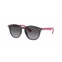 Ray-Ban RJ9070S70218G laste päikeseprillid, läbipaistev hall, ruudukujuline, 46 mm
