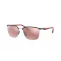 Ray-Ban Unisex RB3673MF060H2 Geomeetrilised kuldsed päikeseprillid tumesiniste klaasidega, 56mm