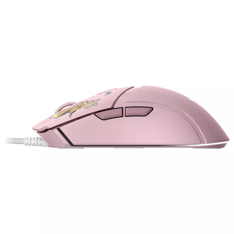 Razer Cobra – Pikachu & Eevee Edition juhtmega mängurihiir, 8500 DPI optiline sensor, Chroma RGB alavalgustus, 6 programmeeritavat nuppu, sümmeetriline paremakäeline