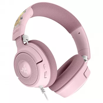 Razer Kraken V4 X Pokémon Pikachu & Eevee Edition juhtmega mänguri peakomplekt, USB-A, 7.1 ruumiline heli, Chroma RGB