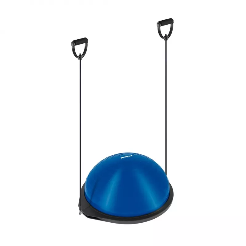 REBEL ACTIVE Tasakaalutreeningu poolpall 46 cm pumbaga - sinine/must