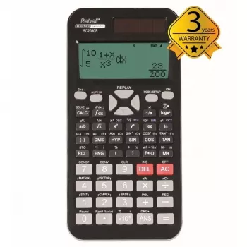 REBELL Teaduslik Kalkulaator SC2080 – 240 funktsiooni, 2-realine LCD, patareitoide, must