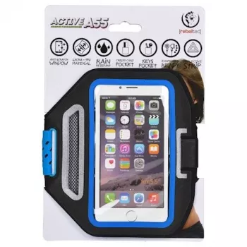 Rebeltec Universaalne käepaela ümbris nutitelefonile 5.5 inch Active A55 sinine