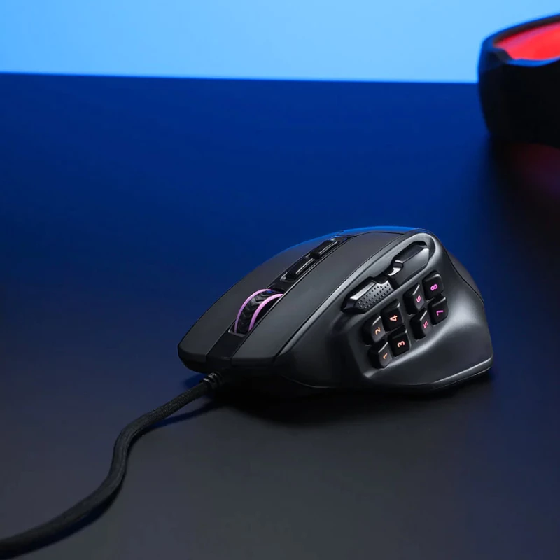 REDRAGON Aatrox 6200DP RGB MMO mänguhiir - must