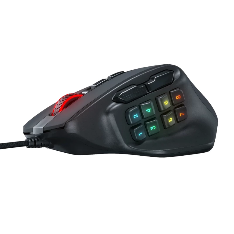 REDRAGON Aatrox 6200DP RGB MMO mänguhiir - must