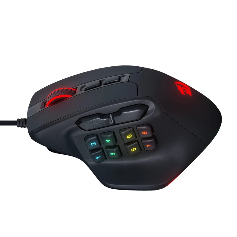 REDRAGON Aatrox 6200DP RGB MMO mänguhiir - must