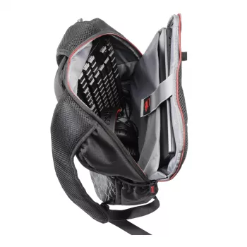 REDRAGON AENEAS 15 mänguseljakott - veekindel polüester, polsterdatud 15.6 inch sülearvuti sektsioon, must punaste aktsentidega